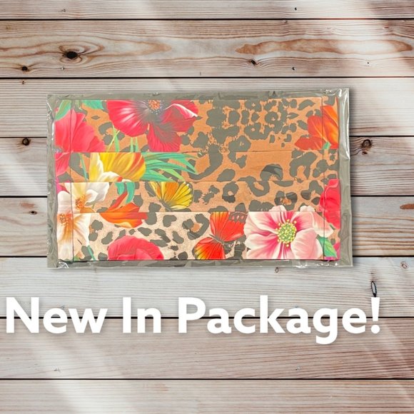 Johnny Was Accessories - Johnny Was Sateen Mask, NIP, animal print & floral